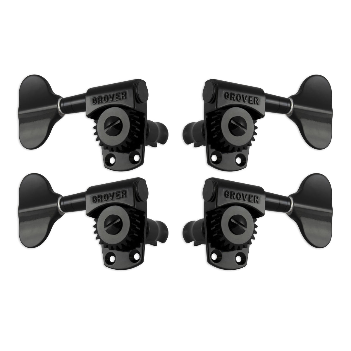 Grover Titan Bass Machineheads 2+2 – Black Chrome