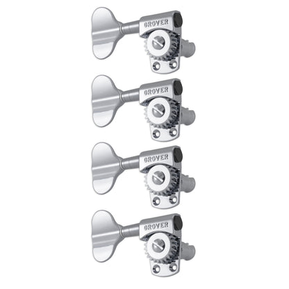 Grover Titan Bass Machineheads 4 in-line – Chrome Left Hand