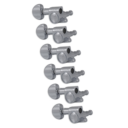 Grover Mini Rotomatics Machineheads 6 in-line – Nickel Left Hand