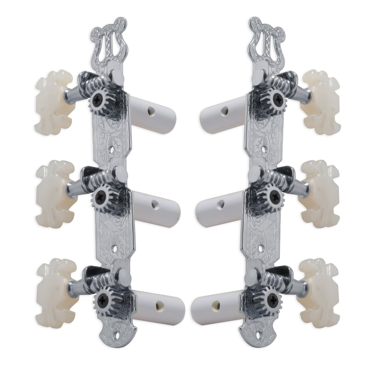 Grover Classic Guitar Machineheads 3+3 – Chrome