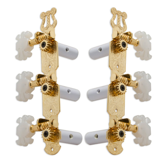 Grover Classic Guitar Machineheads 3+3 – Gold