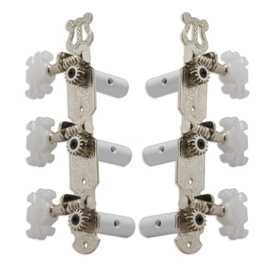 Grover Classic Guitar Machineheads 3+3 – Nickel