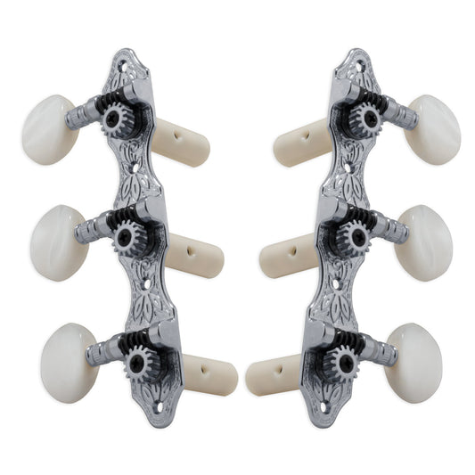 Grover Deluxe Classic Machineheads 3+3 – Chrome