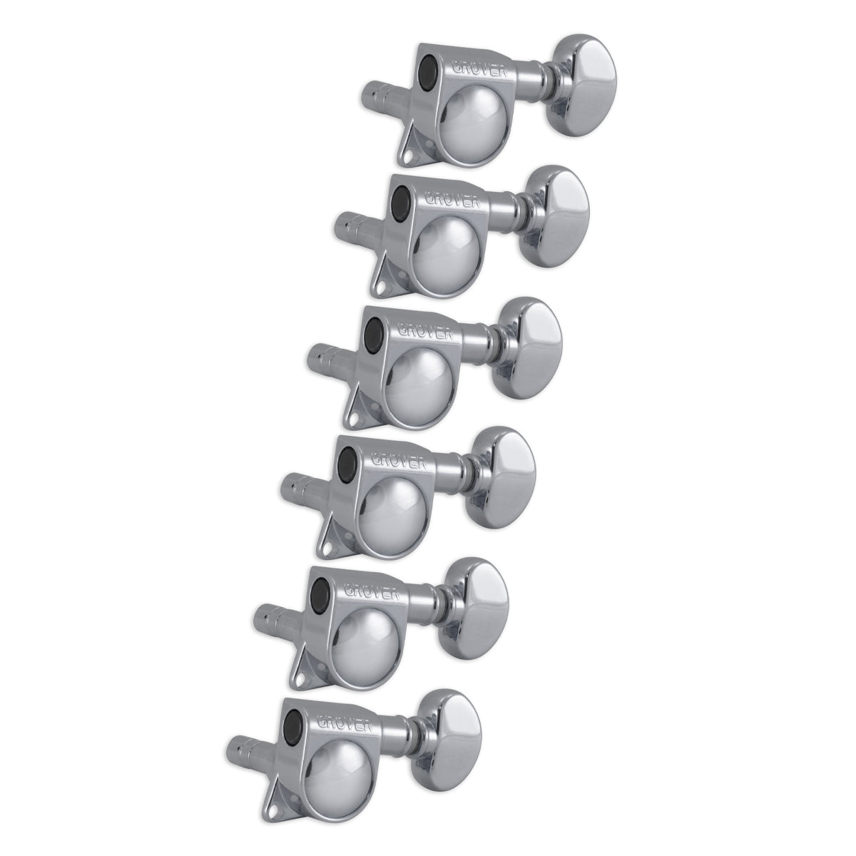 Grover Mini Locking Rotomatics Machineheads ~ 6 in-line ~ Chrome