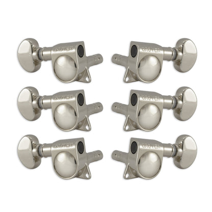 Grover Mini Locking Rotomatics Machineheads ~ 3+3 ~ Nickel