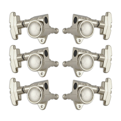 Grover Roto-Grip Locking Rotomatics Machineheads ~ 3+3 ~ Nickel
