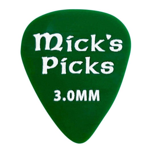 D'Andrea Mick's Picks Bass Pick Pack ~ 3.0mm ~ 3 Picks