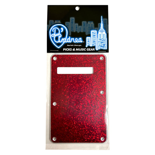 D'Andrea Back plate ~ S-Style ~ Red Sparkle