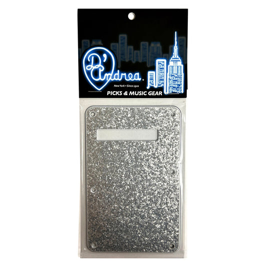 D'Andrea Back plate ~ S-Style ~ Silver Sparkle