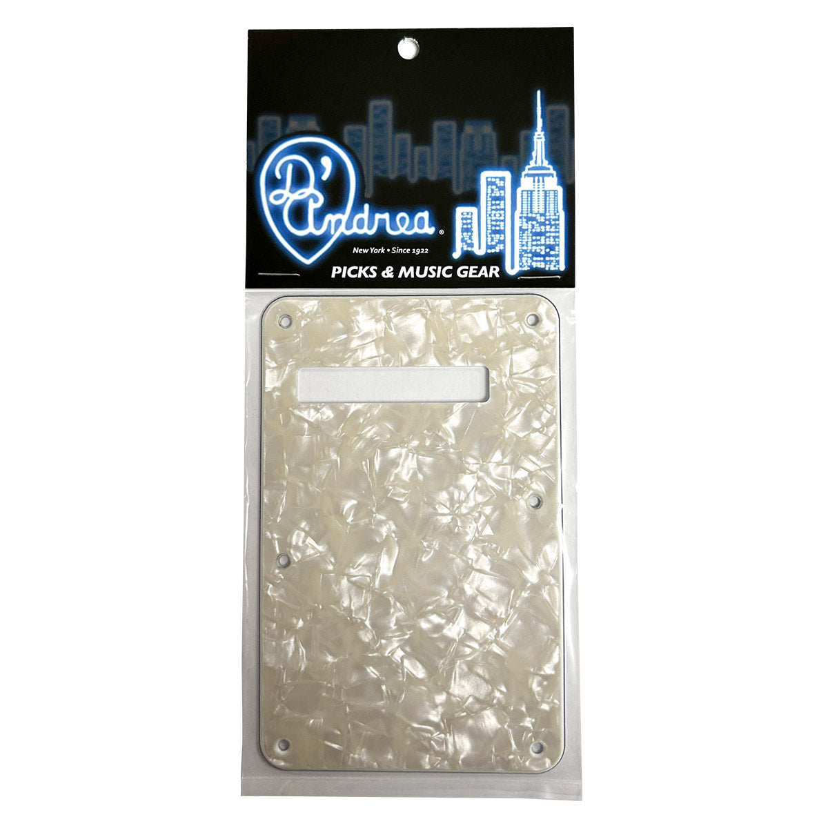 D'Andrea Back plate ~ S-Style ~ Vintage Pearl