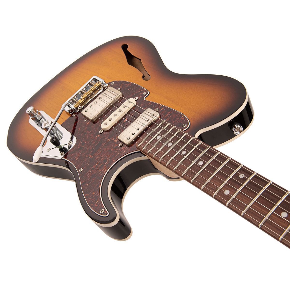 Original Classic Burst Fret-King Country Squire Semitone De Luxe Electric Guitar
