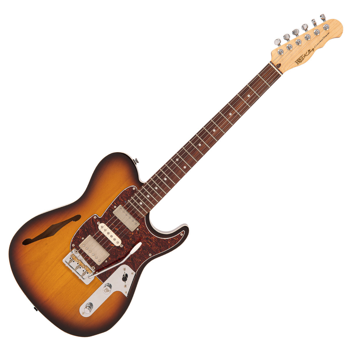 Original Classic Burst Fret-King Country Squire Semitone De Luxe Electric Guitar