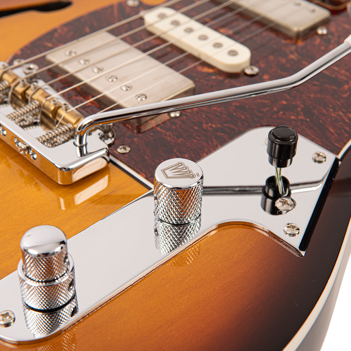 Original Classic Burst Fret-King Country Squire Semitone De Luxe Electric Guitar