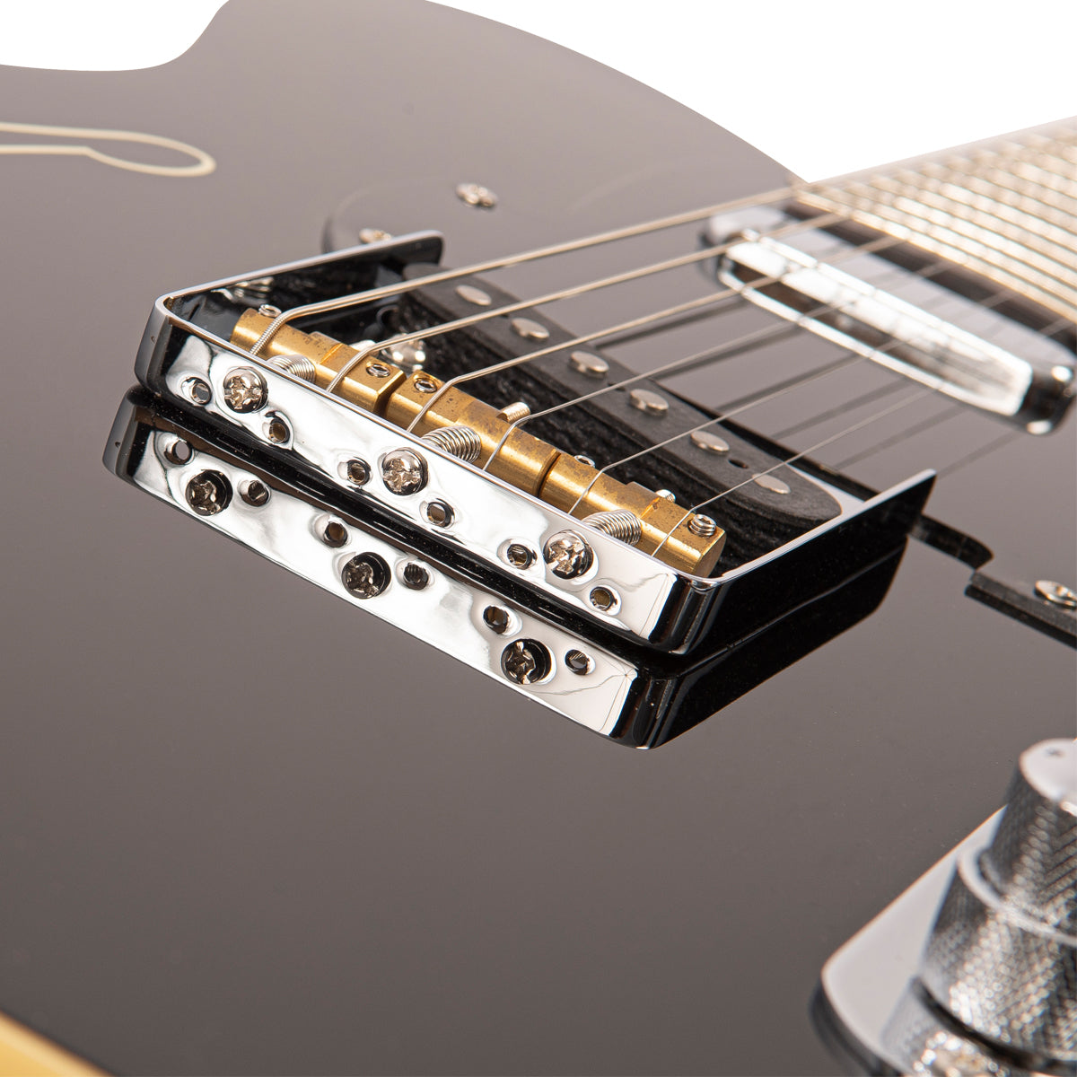 Gloss Black Fret-King Country Squire Stealth Electric Guitar