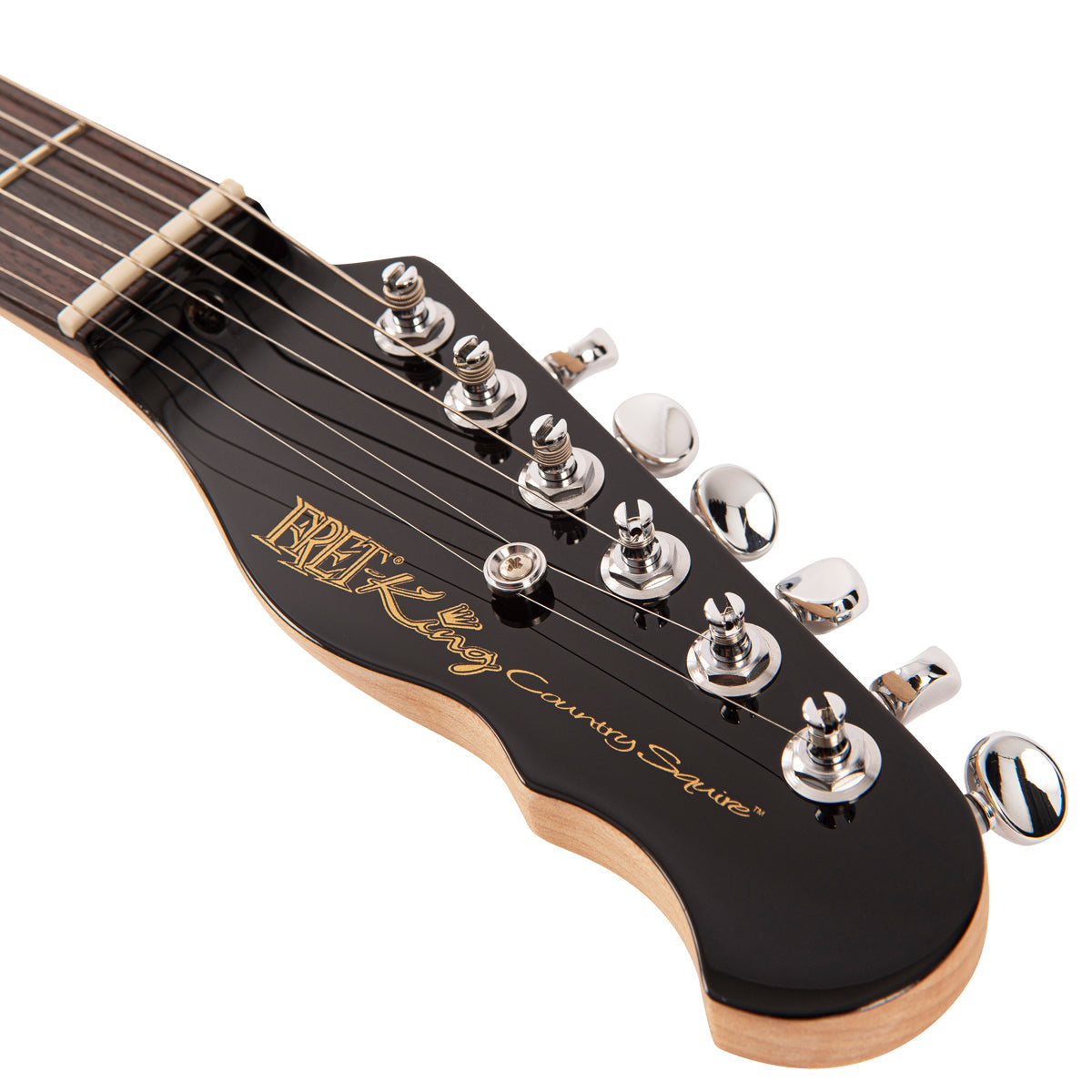Candy Apple Red Fret-King Country Squire Stealth Electric Guitar