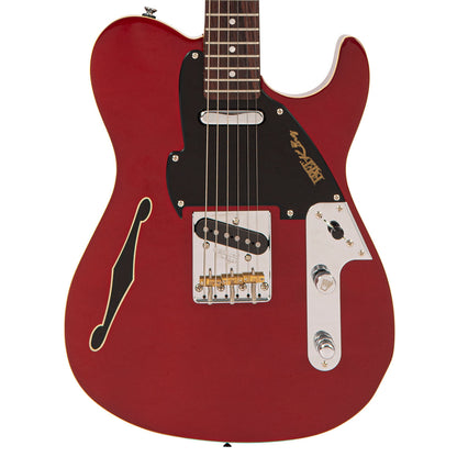 Candy Apple Red Fret-King Country Squire Stealth Electric Guitar