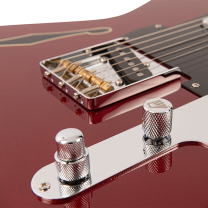 Candy Apple Red Fret-King Country Squire Stealth Electric Guitar