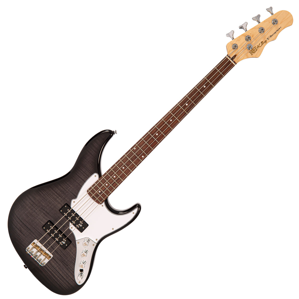 Blackburst Fret-King Perception Custom Bass Guitar