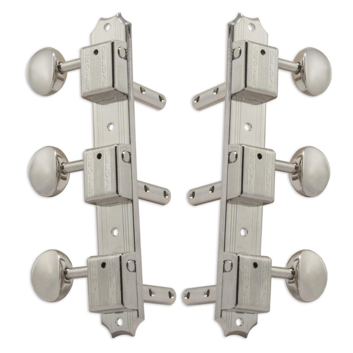 Grover Vintage Machineheads 3+3 Horizontal – Nickel