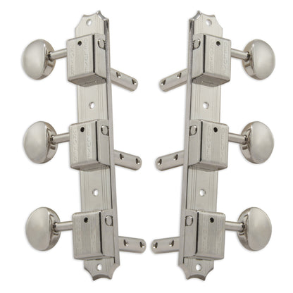 Grover Vintage Machineheads 3+3 Horizontal – Nickel