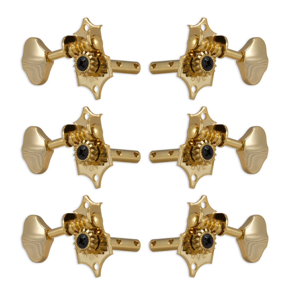 Grover STA-TITE Machineheads 3+3 Horizontal – Gold