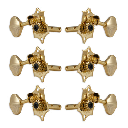 Grover STA-TITE Machineheads 3+3 Horizontal – Gold