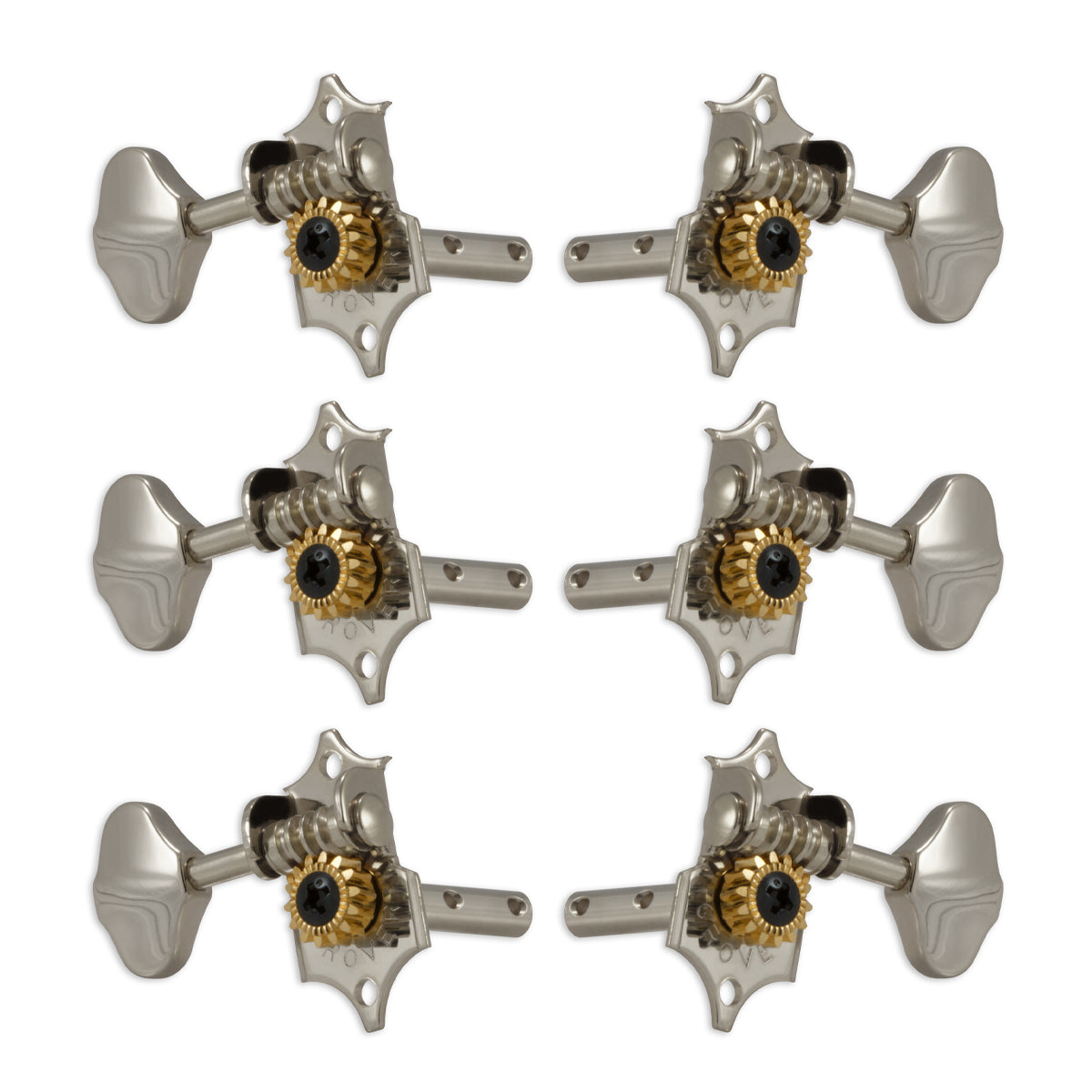 Grover STA-TITE Machineheads 3+3 Horizontal – Nickel