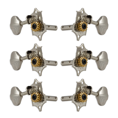 Grover STA-TITE Machineheads 3+3 Horizontal – Nickel