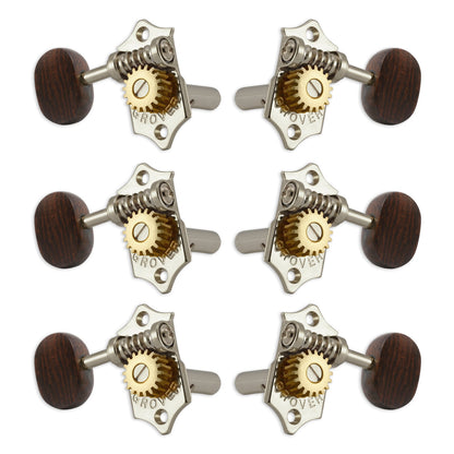 Grover Sta-Tite Vertical Machineheads 3+3 Nickel – Rosewwood Buttons