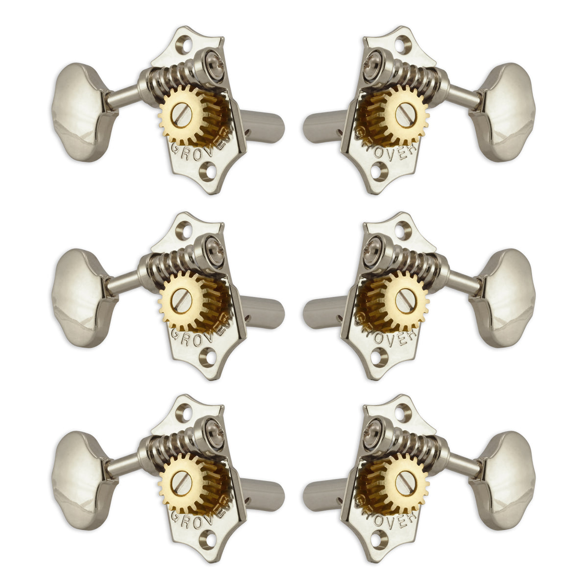 Grover STA-TITE Machineheads 3+3 Horizontal – Nickel