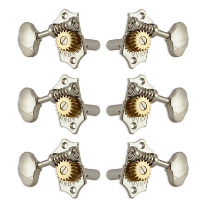 Grover STA-TITE Machineheads 3+3 Horizontal – Nickel