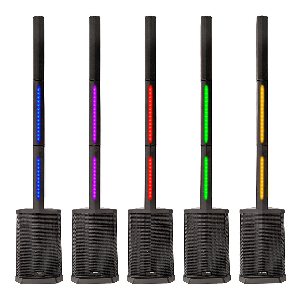 KAM Compact Tower PA system with Lighting ~ 240W