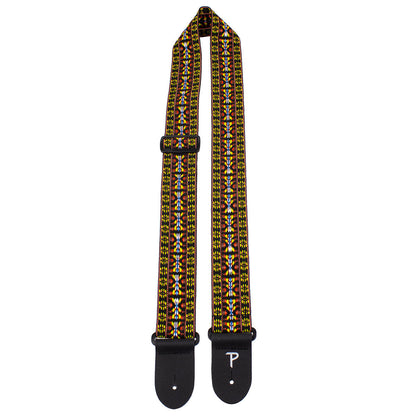 Perri's 2" Retro Hootenanny Poly Guitar Strap ~ Yellow Brown