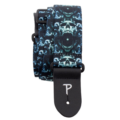Perri's 2.5" Poly Webbing Guitar Strap ~ David Bollt ~ Skulls