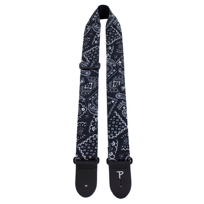 Perri's 2" Fabric Guitar Strap ~ Black Bandana