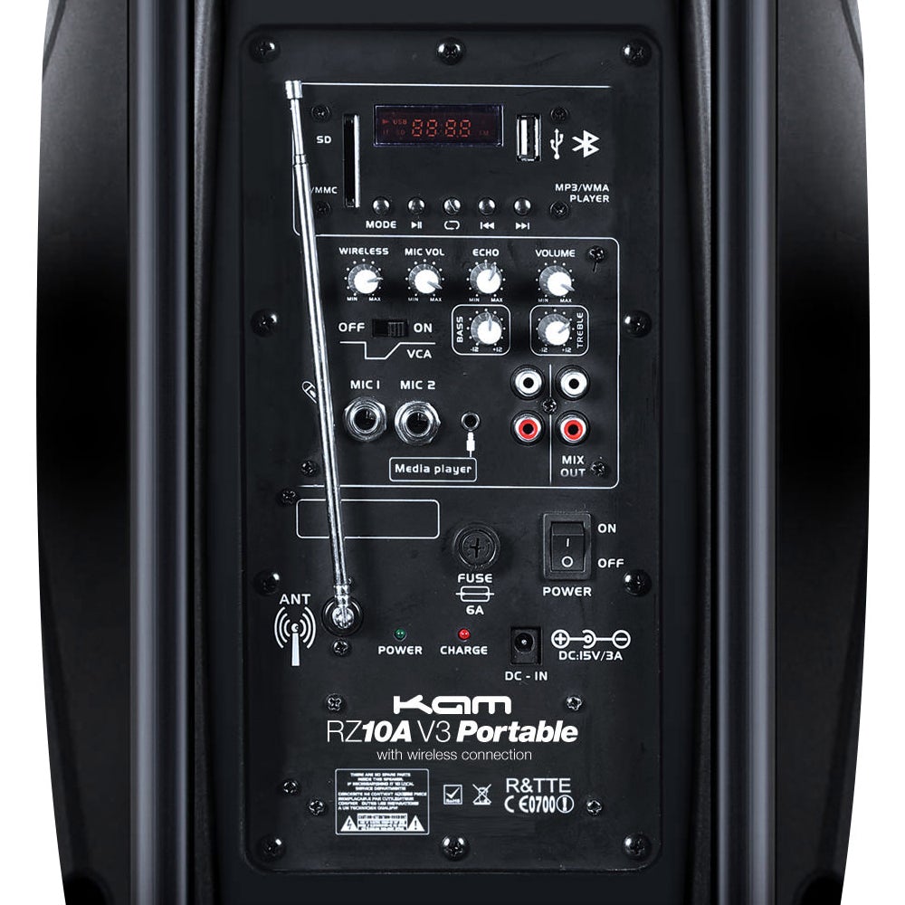 KAM 10" Portable Speaker with Bluetooth® ~ 550w