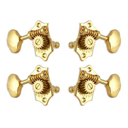 Grover U99 Series Sta-Tite Ukulele Pegs (Set of 4) ~ Gold