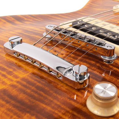 Vintage V100AFD ReIssued Electric Guitar ~ Flamed Amber