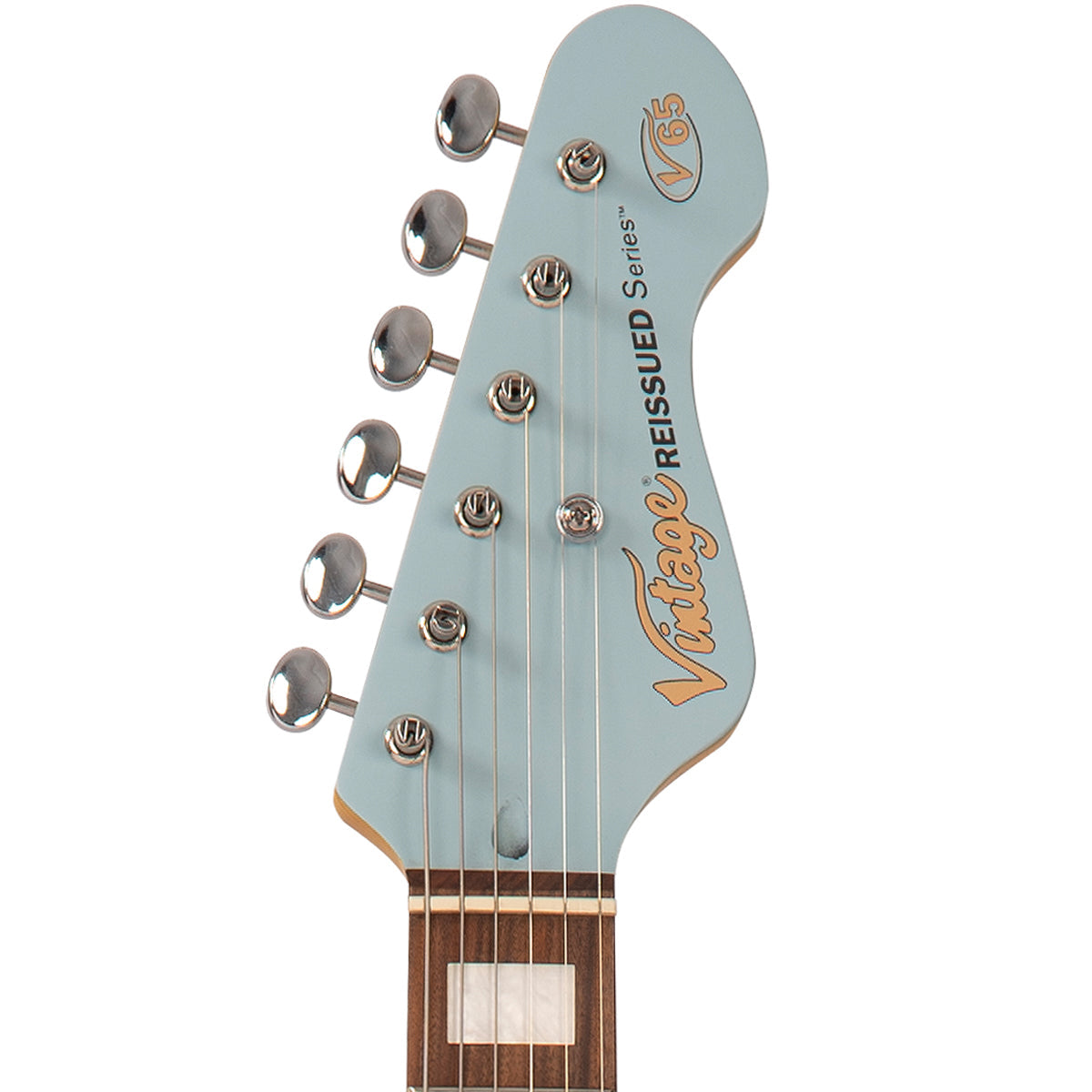 Satin Blue Vintage V65H ReIssued Hard Tail Electric Guitar