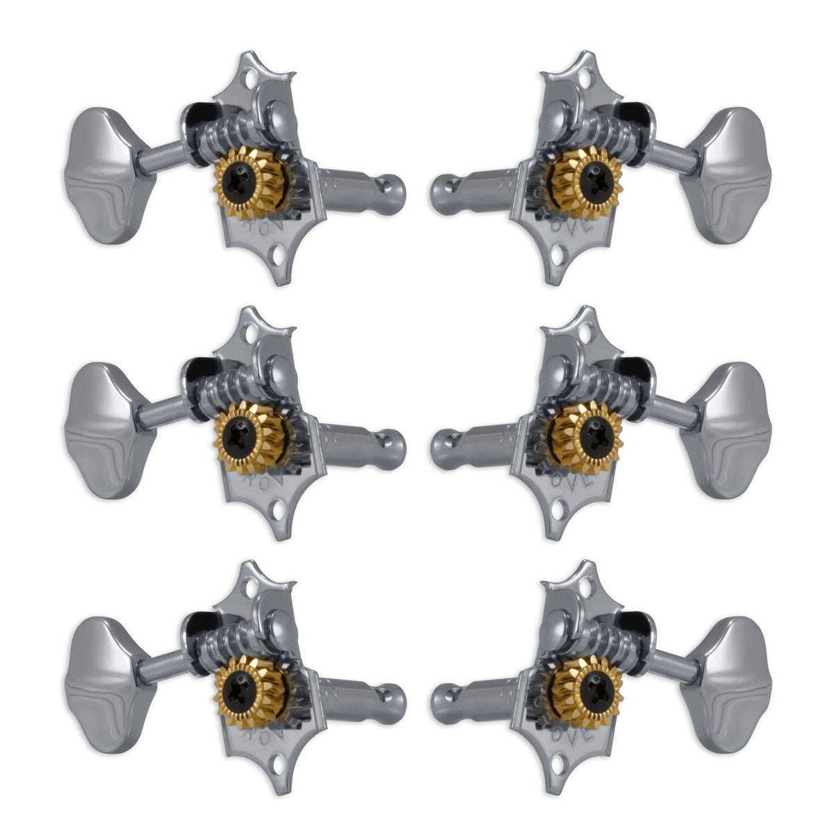 Grover STA-TITE Machineheads 3+3 Vertical – Chrome