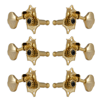 Grover Sta-Tite Machineheads ~ 3+3 Vertical – Gold