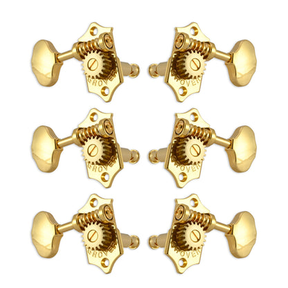 Grover STA-TITE Machineheads 3+3 Vertical – Gold