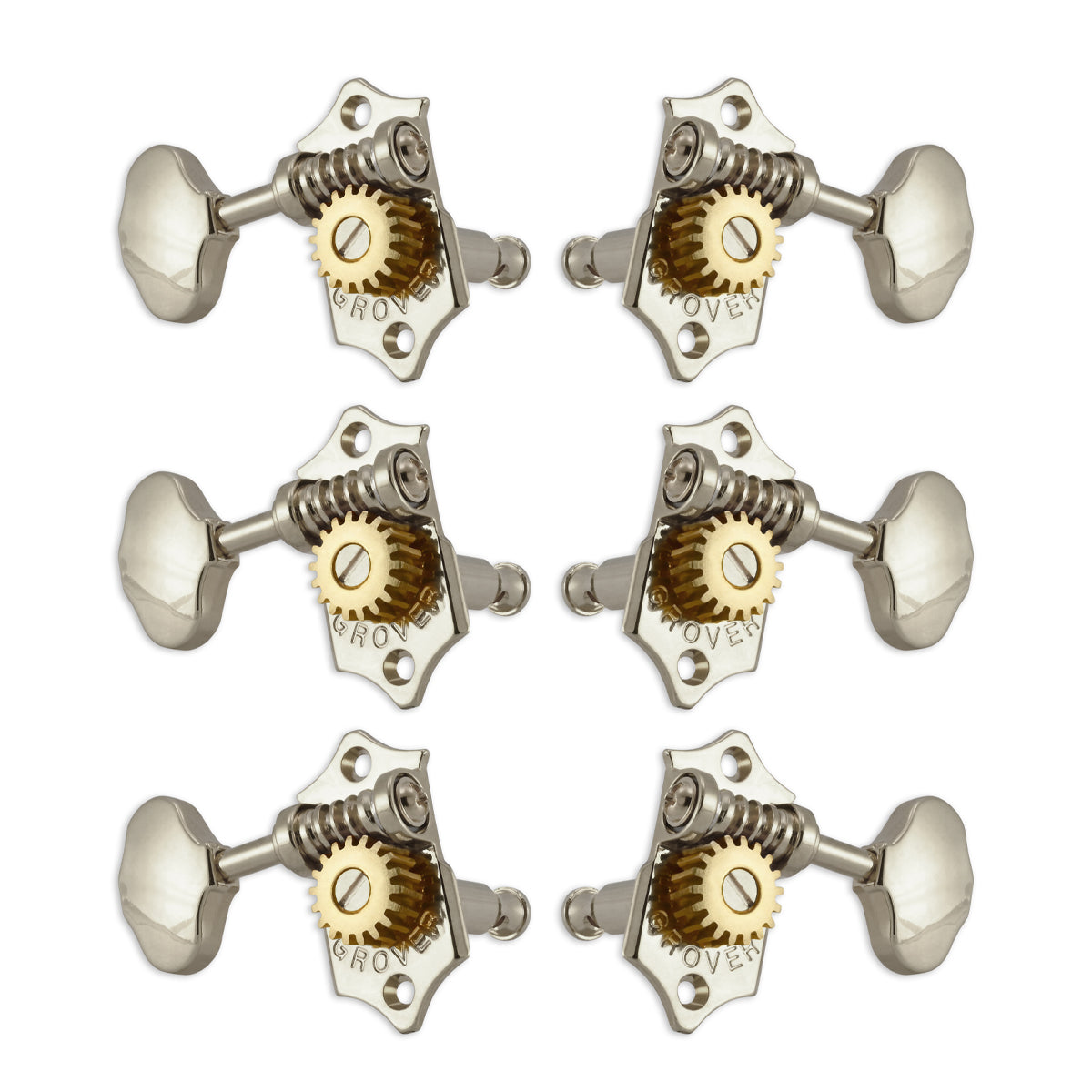 Grover STA-TITE Machineheads 3+3 Vertical – Nickel