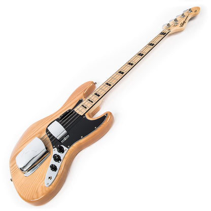Natural Ash Vintage VJ74 ReIssued Maple Fingerboard Bass Guitar