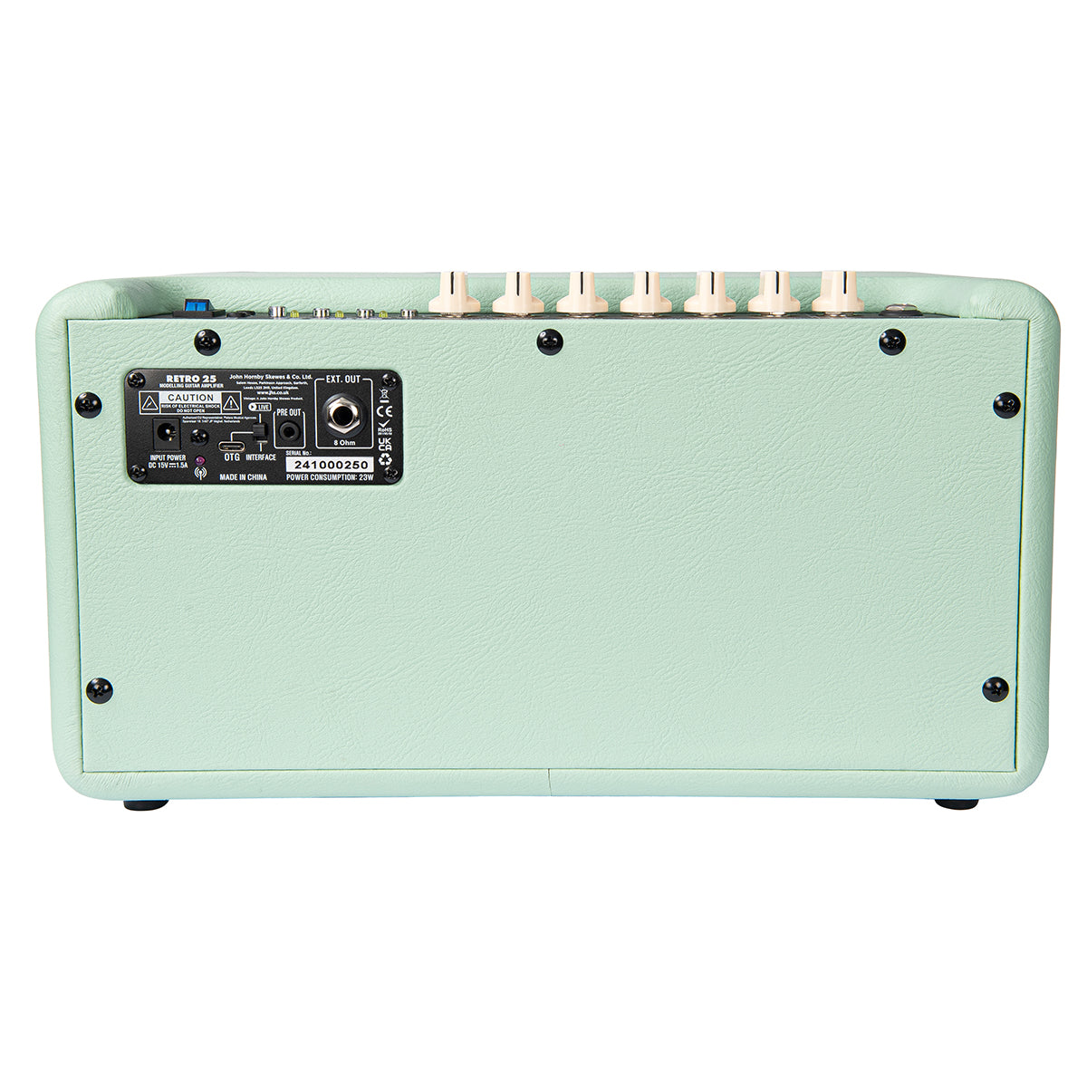 Vintage Retro 25W Guitar Amplifier with DSP ~ Mint Green