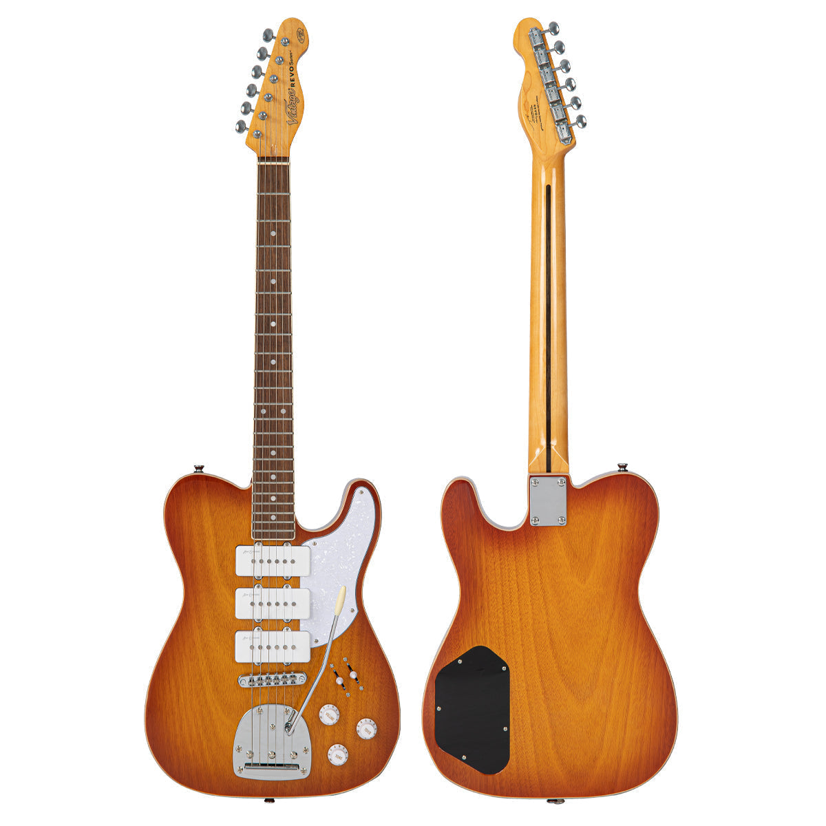 Honeyburst Vintage REVO Series Trio Electric Guitar 