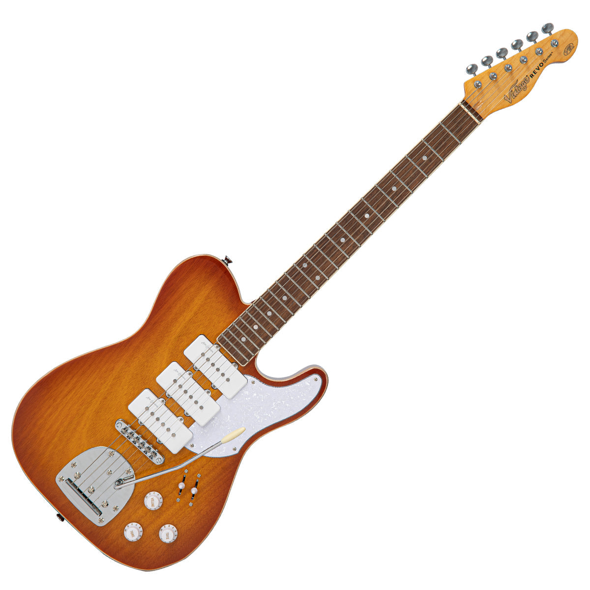 Honeyburst Vintage REVO Series Trio Electric Guitar 