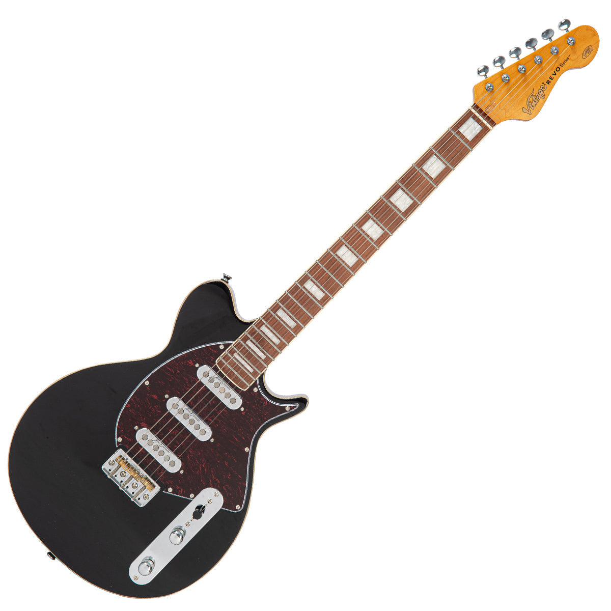 Boulevard Black Vintage REVO Series 'Vision' Electric Guitar 