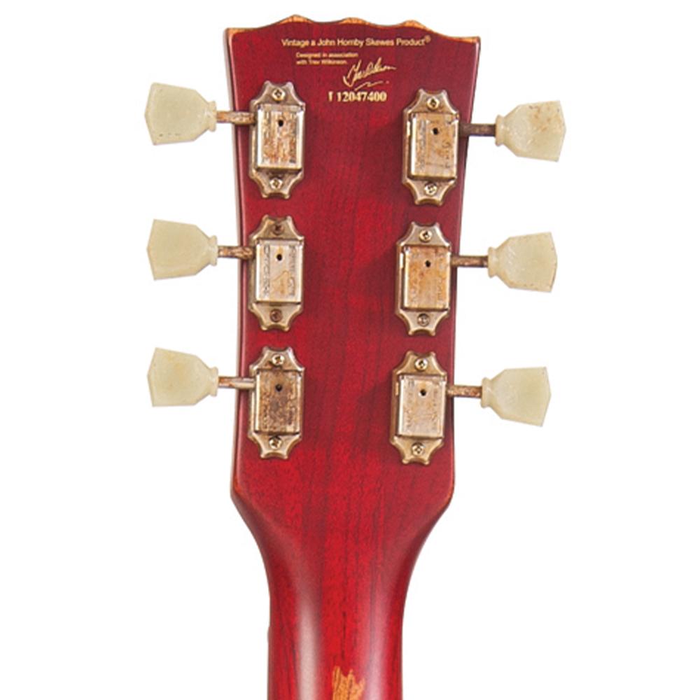 Vintage VS6 ICON Electric Guitar ~ Distressed Cherry Red